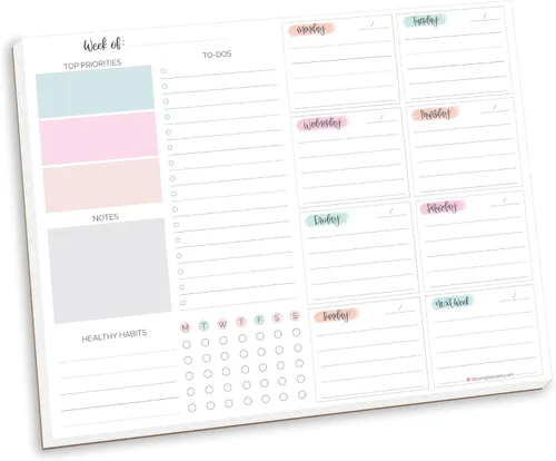 Miniatura 11 de bloom daily planners 8.5" x 11" Double Sided Meeting Pad - Topics, Takeaways, Action Items & Follow-Ups - Undated Meeting Notes Agenda Organizer