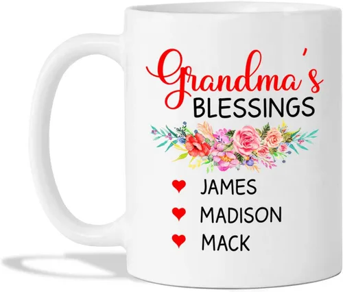 Miniatura 10 de Taza de café con texto en inglés "Grandma No Matter How Hard Life Gets At Least You Do Not Have Ugly Grandchildren - Taza de café para abuela, taza