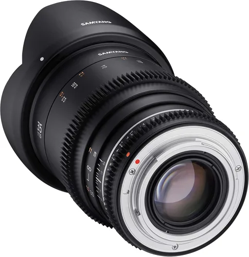 Miniatura 5 de Samyang Lente Cine VDSLR MK2 de alta velocidad T1.5 de 1.378 in para Canon EF - Marco completo, lente de cine con apertura de 9 cuchillas, sellado