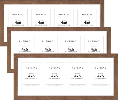 Miniatura 29 de Puthiac Marcos de fotos de madera de roble de 18 x 24 pulgadas, marcos de póster de 18 x 24 pulgadas para pared (paquete de 3, beige)
