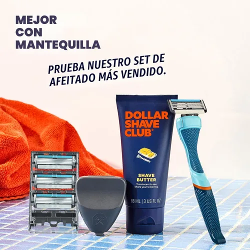 Miniatura 6 de Dollar Shave Club Shave Butter 6 onzas (paquete de 2) Crema de afeitar translúcida para pieles sensibles