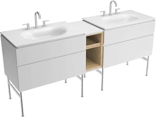Miniatura 8 de American Standard 7105801.002 Studio S - Grifo de baño con manijas de palanca, cromo pulido