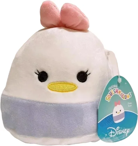 Squishmallows Peluche oficial de Kellytoy de personajes de Disney, animal de peluche suave y blando de 5 pulgadas (pato margarita)