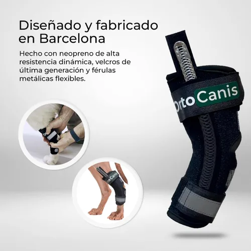 Miniatura 4 de Ortocanis Férula de Hock para perros - inmoviliza. Protege. Apoya el tobillo - Férulas flexibles extraíbles.