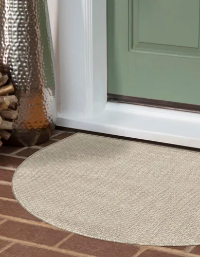 Miniatura 117 de Unique Loom Collection Alfombra de Área Plana Casual de Transición Sólida Jaspeada para Interiores/Exteriores (Pasillo 2' x 6' 1", Azul/Azul Marino)