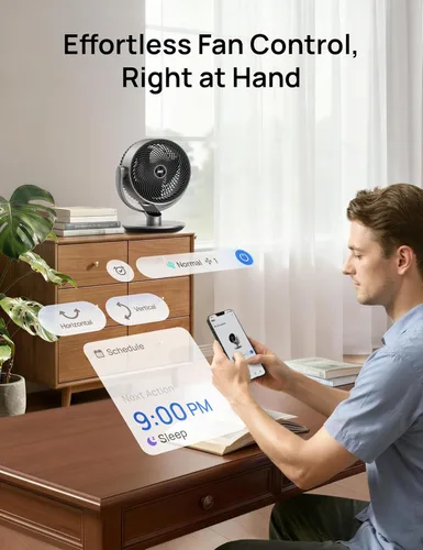Miniatura 6 de Dreo - Ventilador inteligente silencioso de 16 pulgadas 25dB para dormitorio, ventilador de habitación DC con control remoto, ventilador oscilante
