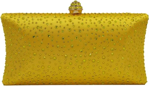 Miniatura 15 de Simcat Bolso de mano de noche con diamantes de imitación para mujer, bolso de fiesta de graduación, boda, novia, fiesta, bolsa de mano con cadena