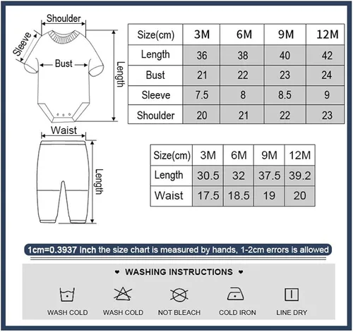 Miniatura 5 de Kiddiezoom Conjunto de ropa unisex de manga corta para bebé recién nacido