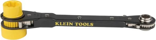 Miniatura 9 de KLEIN TOOLS KT155HD Llave de trinquete 6 en 1 de Lineman's de alta resistencia con diseño de perno y enchufe amarillo brillante