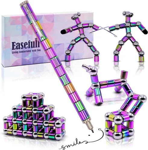 Bolígrafo magnético mejorado para la ansiedad, ideas de regalo para niños y niñas, regalos de juguete para hombres, él, niño, niña, niños,