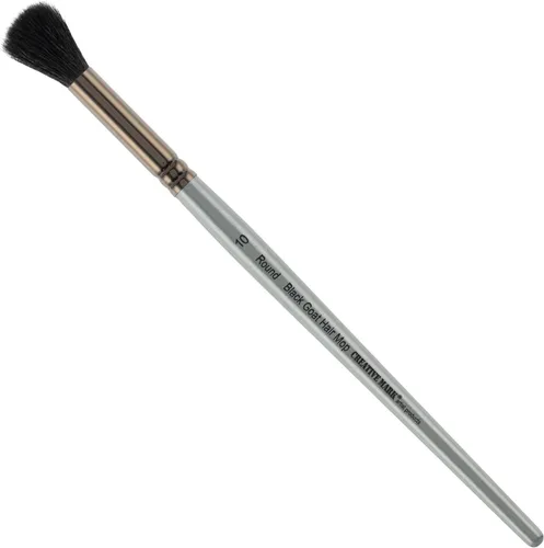 Miniatura 29 de Creative Mark Cepillo para mopa de pelo de cabra – Juego de 2, pelo de cabra natural ovalado de 1/2 pulgada para acuarela, aceite, acrílico y mezcla