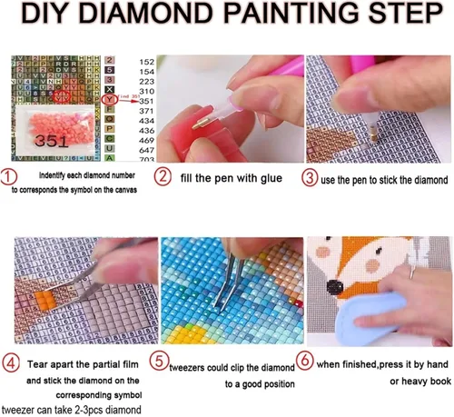 Miniatura 5 de Kits de pintura de diamantes 5D, nieve de invierno, arte de diamantes para niños, pintura por número para adultos, 40 x 60 pulgadas, taladro Broca