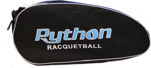 Miniatura 2 de Python Deluxe "3R" (3 raquetas) Serie de bolsas de raquetbol (negro/azul, negro/rojo, negro/amarillo)