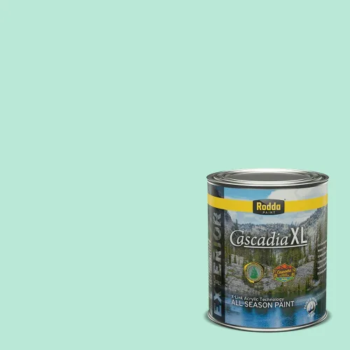 Miniatura 133 de Rodda Paint CASCADIA XL - Pintura e imprimación satinada para exteriores en uno, cuarto de galón, azul Madonna