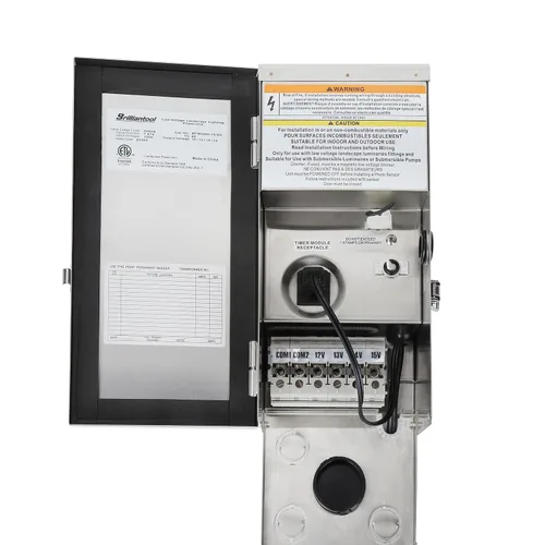 Miniatura 8 de Transformador de paisaje de bajo voltaje de 300 W, transformador para exteriores con múltiples grifos, adecuado para iluminación de carretera, foco