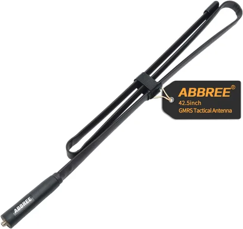 ABBREE Antena de radio GMRS 42.5 pulgadas (462-467MHz) SMA hembra CS antena táctica para Baofeng UV-5R AR-152 UV-82 BF-888S y GM-15 Pro GMRS GM-5RH
