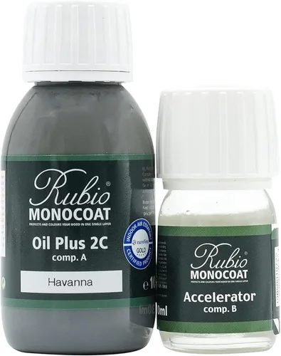 Miniatura 91 de Rubio Monocoat Tinte y acabado para madera de 650 pies cuadrados - Niebla Oil Plus 2C Aceite de linaza de secado rápido, ecológico
