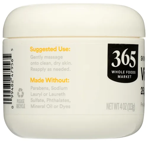 Miniatura 5 de 365 by Whole Foods Market, Crema de vitamina E, 28,000 UI, 4 onzas