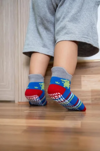 Miniatura 6 de RATIVE - Calcetines antideslizantes con agarre para bebés, niños y niñas