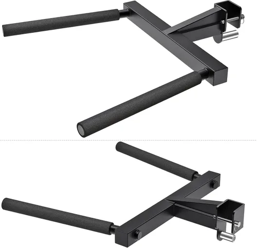 Miniatura 2 de Kipika Y-Shaped Dip Bar for Power Cage with 5/8" or 1" Hole - Dip Bar Attachments for Home Gym - Heavy Duty Power Rack Attachments - Squat Rack Para