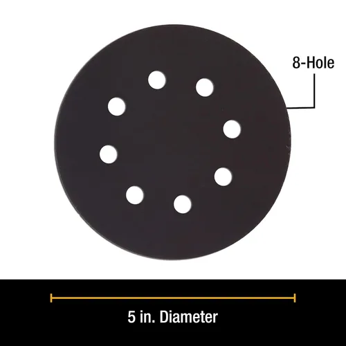 Miniatura 2 de Dura-Gold Discos de lijado en seco o húmedo de 5 pulgadas de 5 pulgadas, grano 600, caja de 50 unidades, discos de papel de lija de alto rendimiento