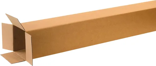 PARTNERS BRAND Cajas de cartón corrugado de 8 x 8 x 60 pulgadas de alto, 8 pulgadas de largo x 8 pulgadas de ancho x 60 pulgadas de alto, paquete de