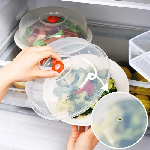 Miniatura 5 de KINGZHUO Cubierta para microondas de 9 pulgadas, placa protectora de alimentos sin BPA y protector de salpicaduras