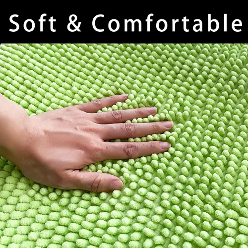 Miniatura 4 de Tapete de baño de felpilla de microfibra, tapete de baño para bebé, lavable, secado rápido, absorbente de agua, tapete para ducha