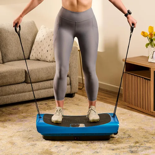 Miniatura 8 de Lifepro 4D Vibration Plate Exercise Machine — Triple Motor, 7 Presets, 60 Speeds Rumblex Plus/Pro Vibrating Platform with Wrist Remote — Whole Body