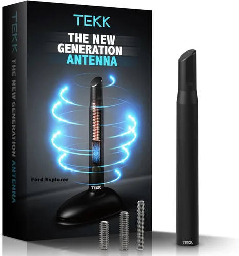 Miniatura 12 de Tekk - Antena corta para auto, diseñada para una recepción optimizada de FM/AM, 4.8 pulgadas