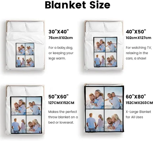 Miniatura 39 de Mantas personalizadas con foto, manta de fotos personalizada, mantas personalizadas con imagen, regalos personalizados para mujeres, hombres