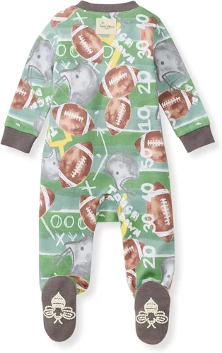Miniatura 273 de Burt's Bees Baby - Pijama de una pieza para bebé, mameluco para dormir y jugar, algodón 100% orgánico, cremallera frontal