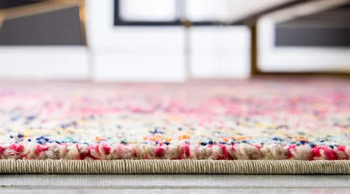 Miniatura 6 de Unique Loom Colección Monterey - Alfombra de área Adobe (2' x 3' 1" Rectángulo Azul/Beige)