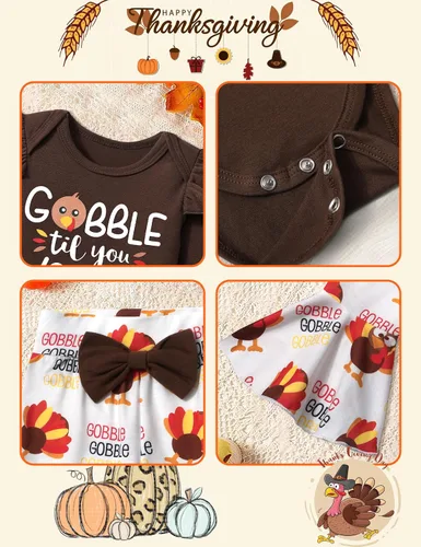 Miniatura 4 de Ropa de bebé niña, 4 piezas, trajes de niña recién nacida, con volantes, mameluco de campana para bebé, diadema, bandana, conjuntos de ropa, regalos