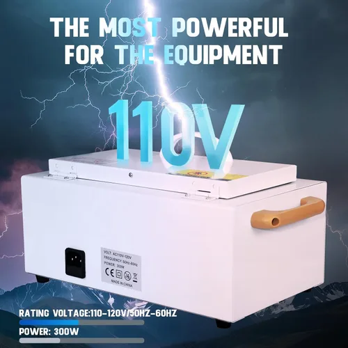 Miniatura 3 de Caja de Limpieza de Herramientas de Metal de Alta Temperatura, 110V 300W 1.5L con Temporizador, Equipo de Manicura Pedicura SPA Salón Barbería
