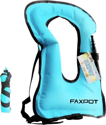 Miniatura 11 de Chaleco de esnórquel, chaleco de natación inflable portátil para adultos, para kayak, flotabilidad, buceo, surf, chaleco de esnórquel, chaqueta