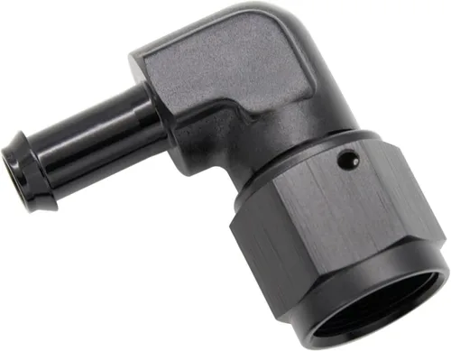 Miniatura 15 de Recta 6AN hembra giratoria a 1/4 "empuje en manguera adaptador de montaje de púas aluminio negro