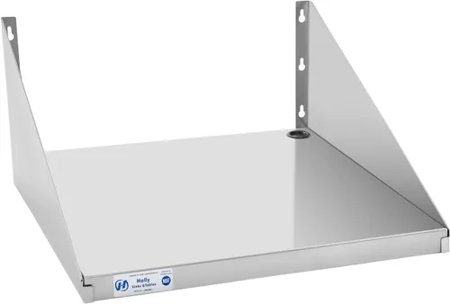 Miniatura 9 de Hally Estante de acero inoxidable para microondas, 18 x 24 pulgadas, 185 libras, NSF comercial de metal resistente para montaje en pared, estantería