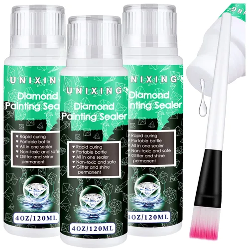 Sellador de pintura de diamante 5D para efecto de brillo y sujeción permanente, sellador para pintura de diamantes y rompecabezas para manualidades