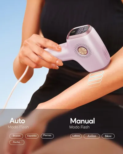 Miniatura 5 de INNZA Depilación láser con función de cuidado de enfriamiento por hielo para mujeres, permanente, 999,999 destellos sin dolor IPL, dispositivo