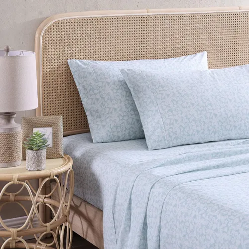 Miniatura 12 de Tommy Bahama - Juego de sábanas tamaño Queen, ropa de cama 100% algodón percal con una sensación crujiente y fresca, sábanas con sábana bajera
