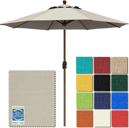 Miniatura 63 de EliteShade USA Sombrilla de Mercado de 9 Pies con Garantía de 10 Años Sin Decoloración, Sombrilla de Patio, Sombrilla de Mesa para Exteriores