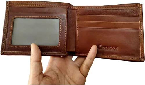 Miniatura 17 de Hombres Cool Eagle Wolf Caballo Totem Cuero Vaca Vertical Cartera Cremallera Multi-tarjeta Titular, Tótem de caballo, Minimalista