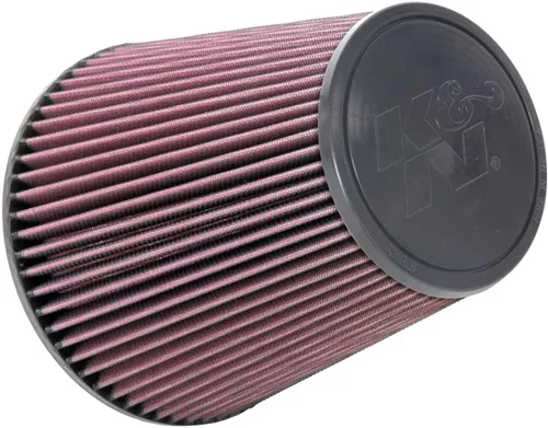 K&N Filtro de aire universal con abrazadera original de alto flujo de por vida: alto rendimiento, premium, lavable: diámetro de la brida: 6