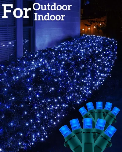 Miniatura 6 de Red de luces LED de Navidad para arbustos, 132 luces LED de 6 pies x 6 pies, conectables con certificación UL para arbustos, árboles, arbustos