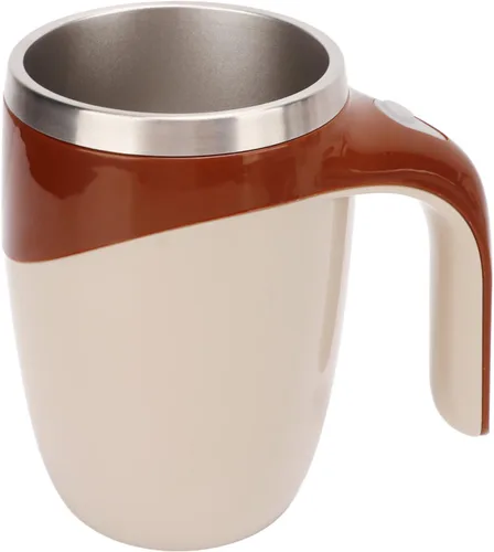 Miniatura 9 de Taza de café con agitación magnética automática de 12.8 fl oz, taza de acero inoxidable para café, té, leche de chocolate caliente, taza de mezcla