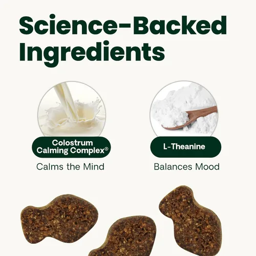 Miniatura 4 de VetriScience Masticables calmados y seguros, suplemento calmante y de ansiedad para gatos, reduce el estrés y el miedo, ideal para viajes