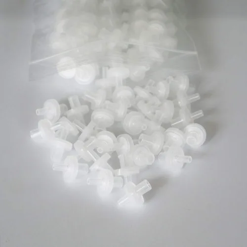 Miniatura 2 de Biotechnology - Filtros de jeringa de 0.512 in de diámetro, 1,0 μm, tamaño de poro con membrana hidrófila de PTFE para filtración de laboratorio