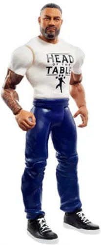 Miniatura 4 de (Chase Variant - Camisa blanca) Roman Reigns - Figura de acción de lucha libre de juguetes de la serie 129 de la WWE