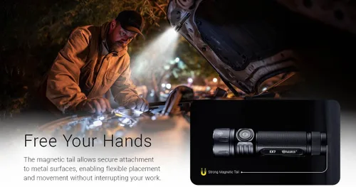 Miniatura 7 de Nitecore EX7 Linterna de 6,000 lúmenes – Linterna recargable de alto rendimiento con foco, luz de inundación, mixta – Carga rápida USB-C, alcance